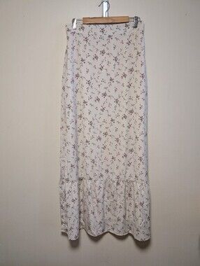 Inherit Clothing Company Floral Maxi Skirt Large Cottagecore Prairie